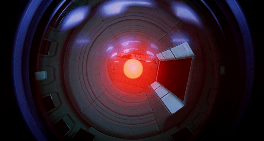 電影《2001太空漫遊》裡擁有人工智慧的超級電腦「HAL 9000」用來觀看外界的攝影鏡頭。