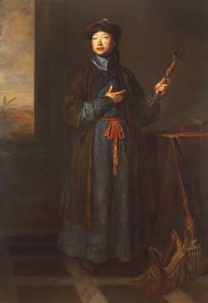 1685年，英國畫家Godfrey Kneller筆下的清國少年──沈福宗。