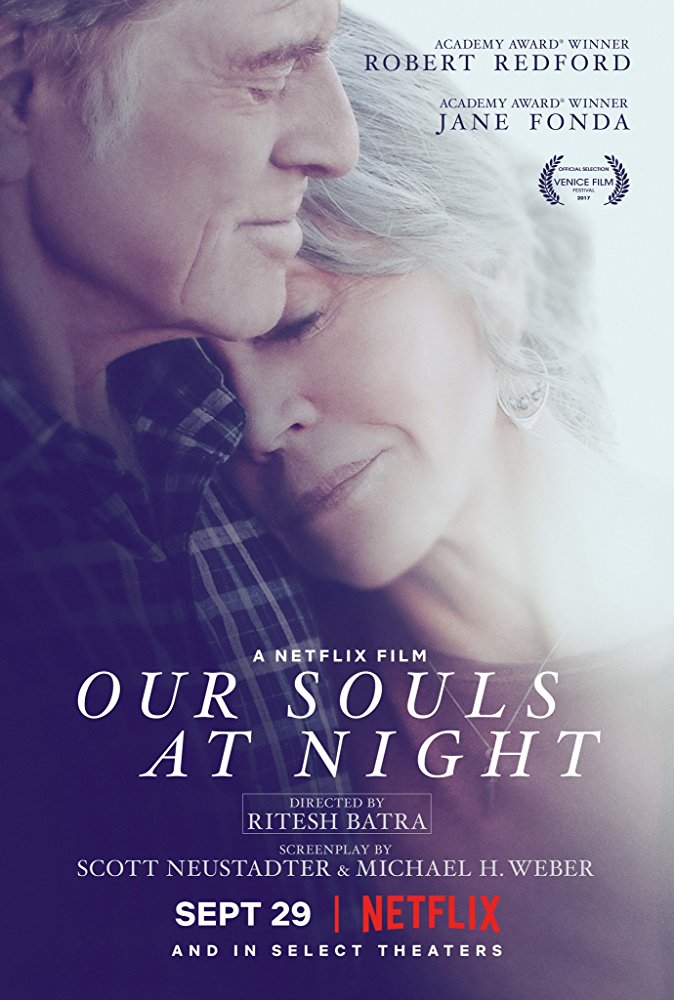 兩大演技明星勞勃瑞福（81歲）與珍芳達（79歲）在Netflix自製電影《Our Souls At Night》中再度攜手對戲。