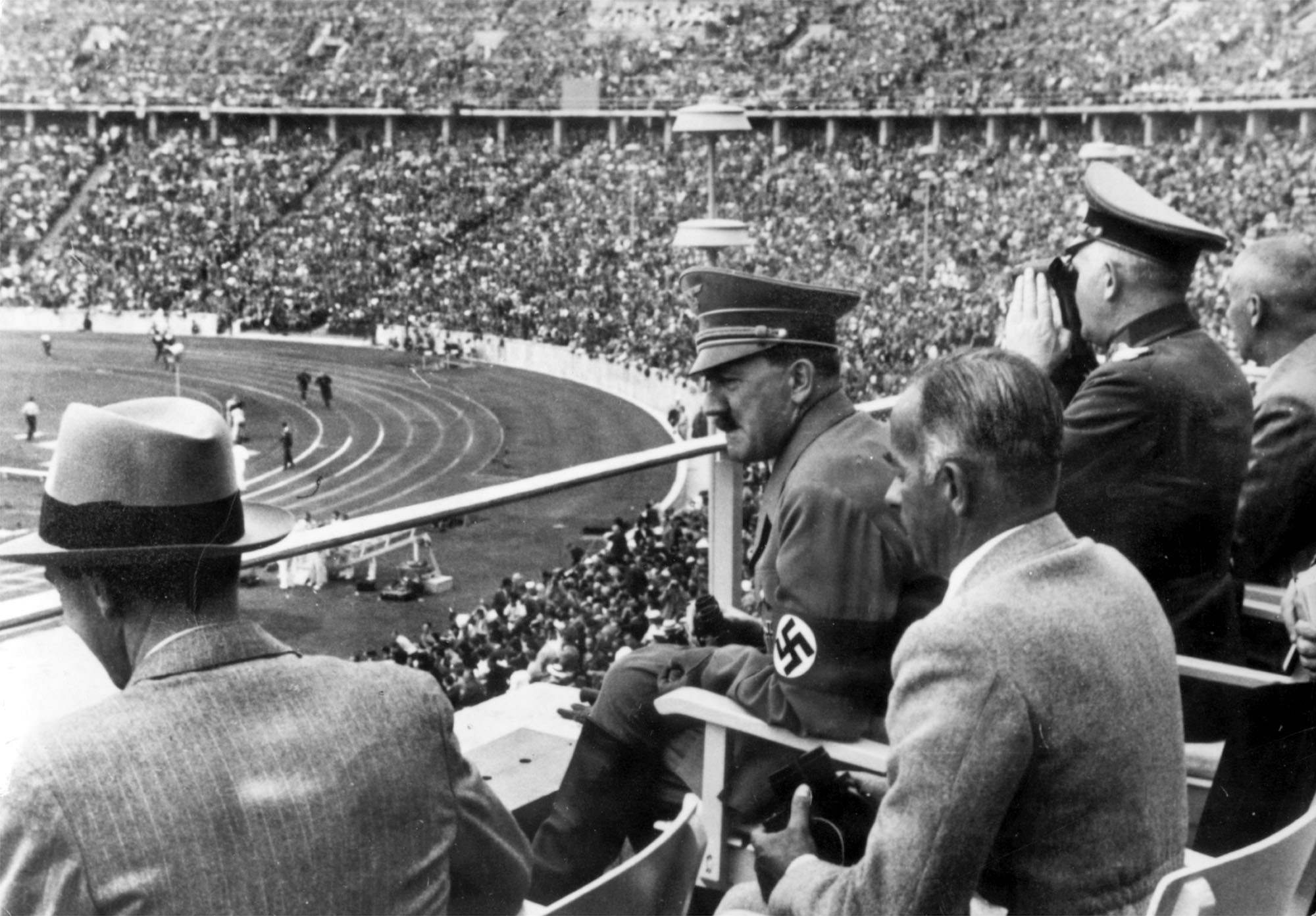 1936年柏林奧運上的希特勒。