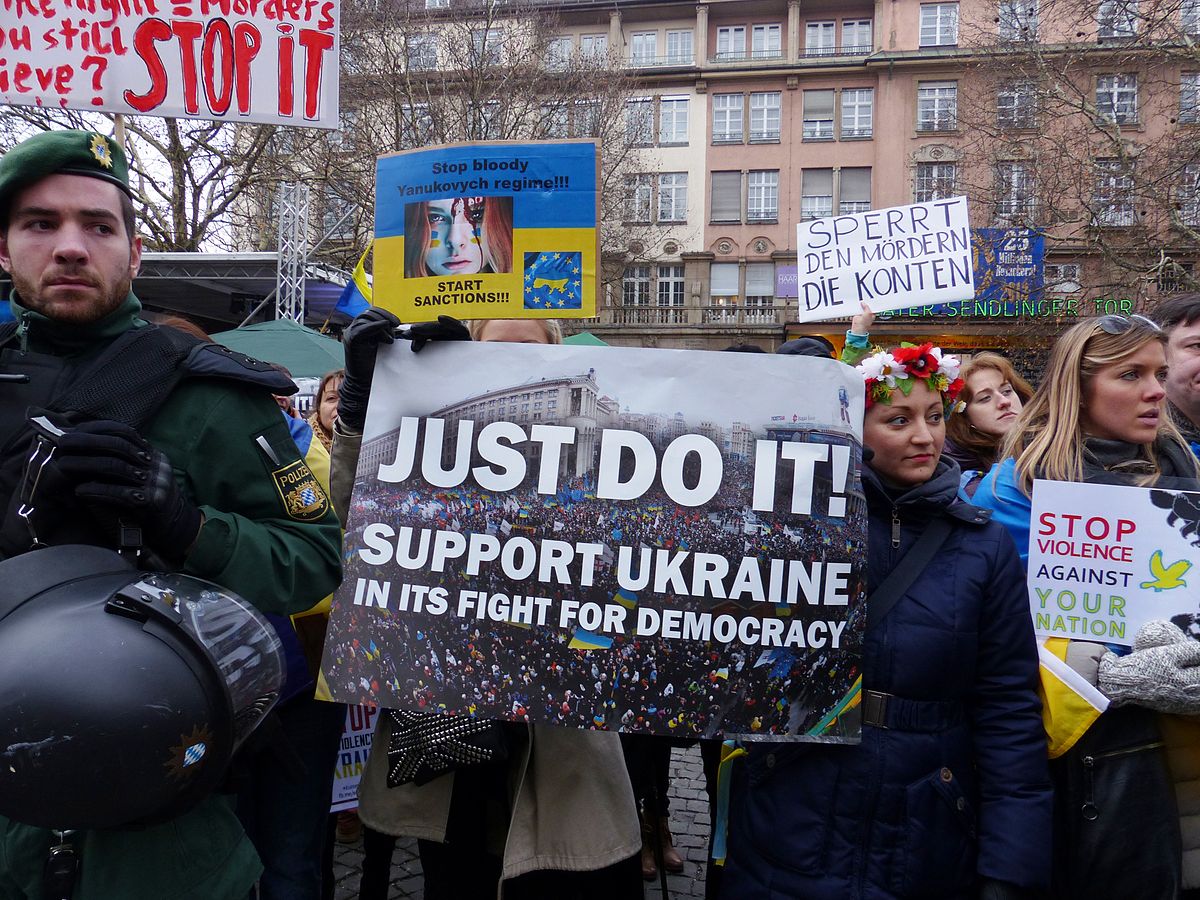烏克蘭親歐盟運動實質上表達了該國民眾拒絕繼續傾向俄羅斯。