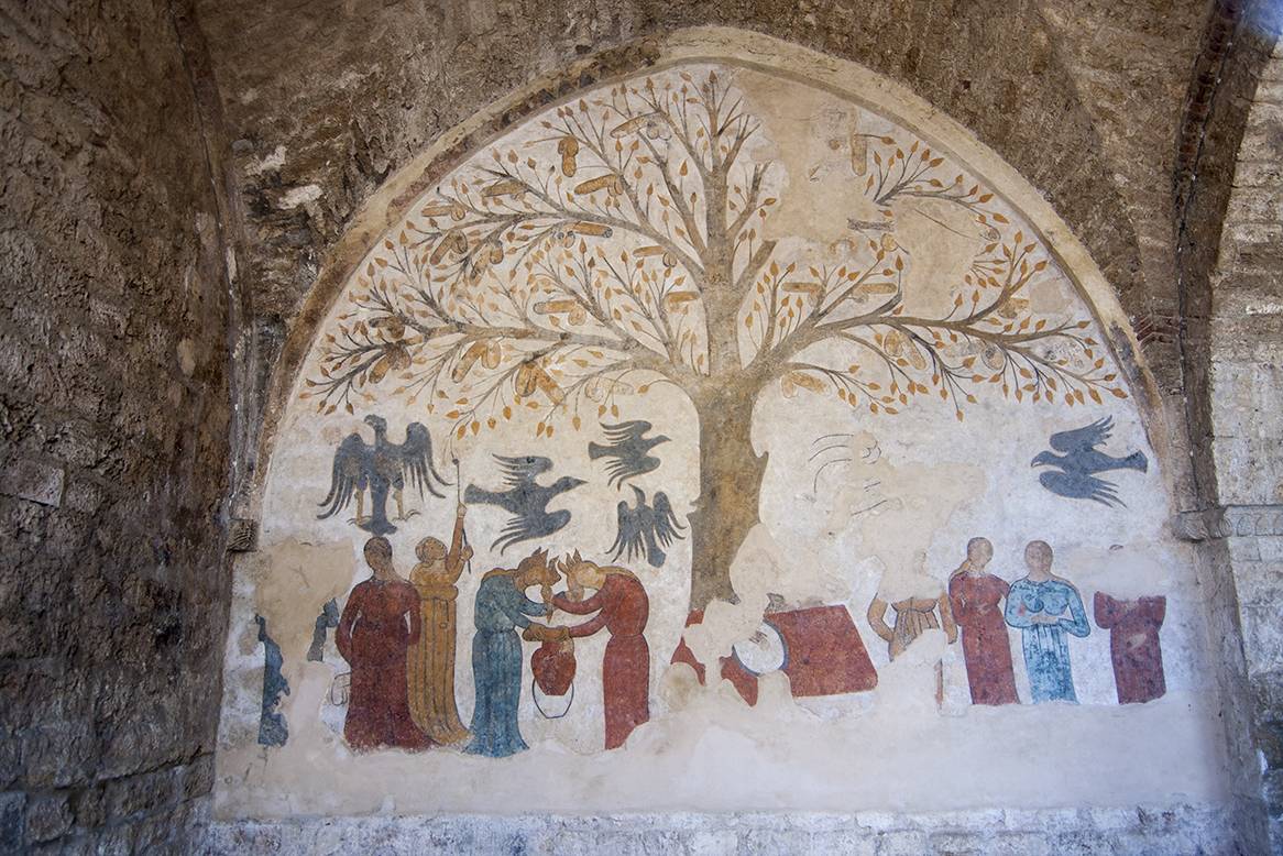 義大利托斯卡尼發現的陰莖樹壁畫。