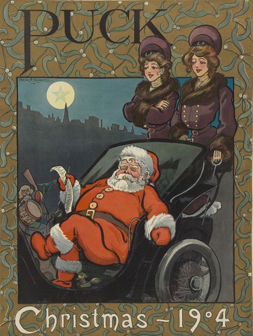 1904年，Frank Arthur Nankivell的插畫，就已經採用紅色當聖誕老公公的衣服。
