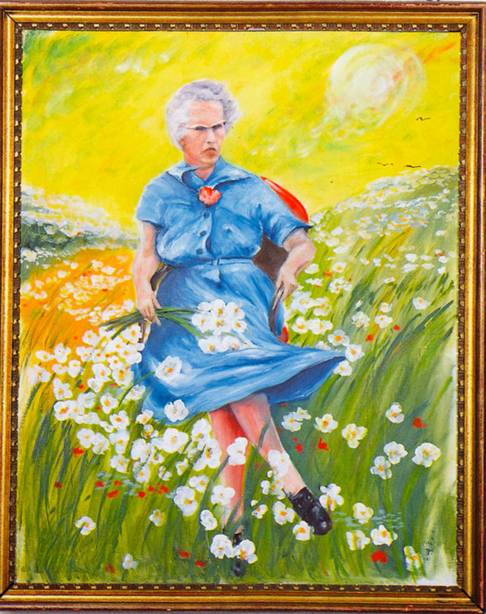 糟糕藝術博物館最早的館藏：《花田裡的露西》（Lucy in the Field with Flowers），創作者未知。