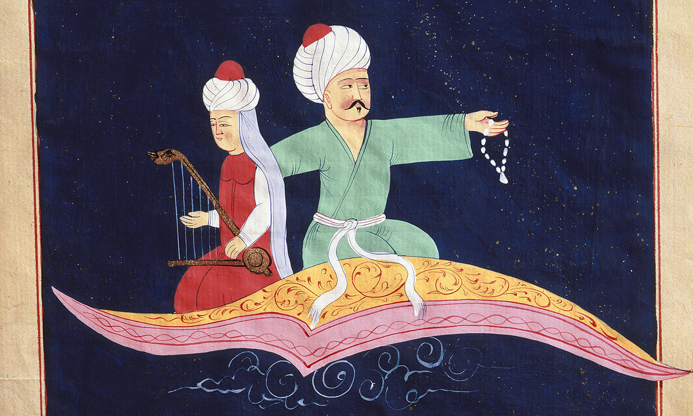 蒐羅西元八世紀至十三世紀伊斯蘭黃金時期的民間故事集《一千零一夜》。