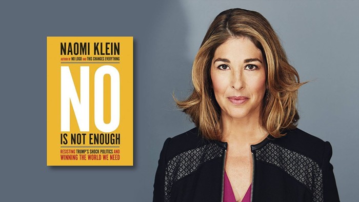 知名記者娜歐蜜‧克萊恩的《不能光說No》，在川普當選美國總統後火速出版。