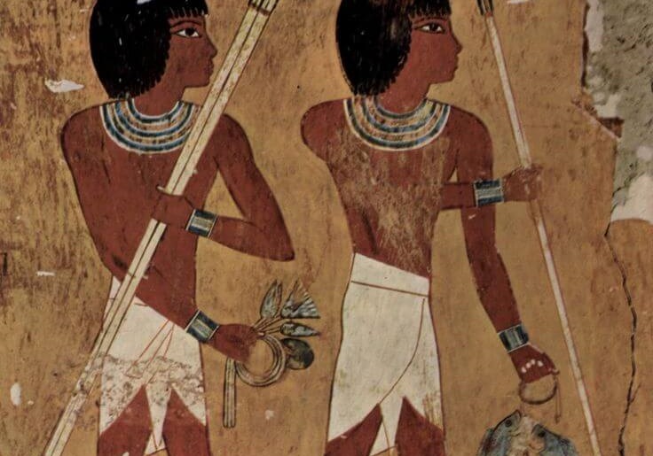 古埃及人所穿的纏腰布。