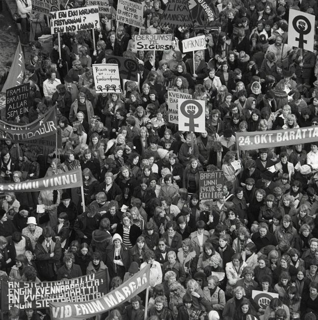 1975年冰島女性大罷工。