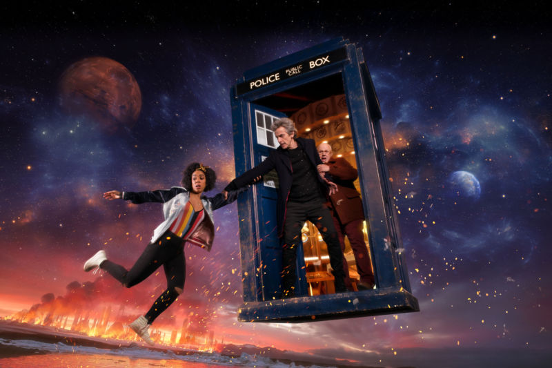 播出長達五十年的年英國知名科幻影集《Doctor Who》經常運用多重宇宙跟時空旅行題材。