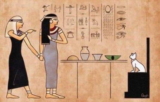 古埃及版的「女人吼貓」。