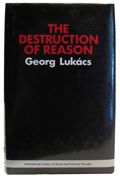 喬治‧盧卡奇《理性的毀滅》英文版本書封。