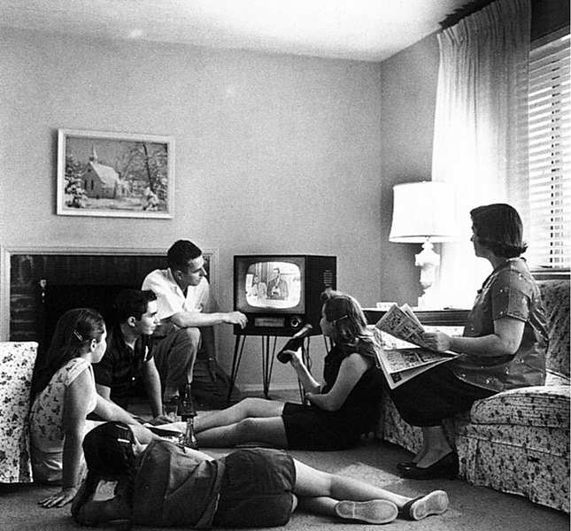 1958年典型的美國核心家庭。