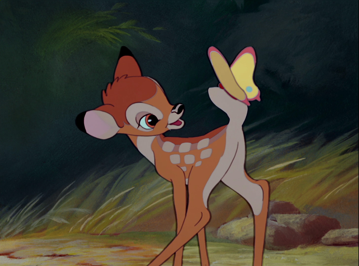 1942年迪士尼改編上映的《小鹿斑比》劇照。