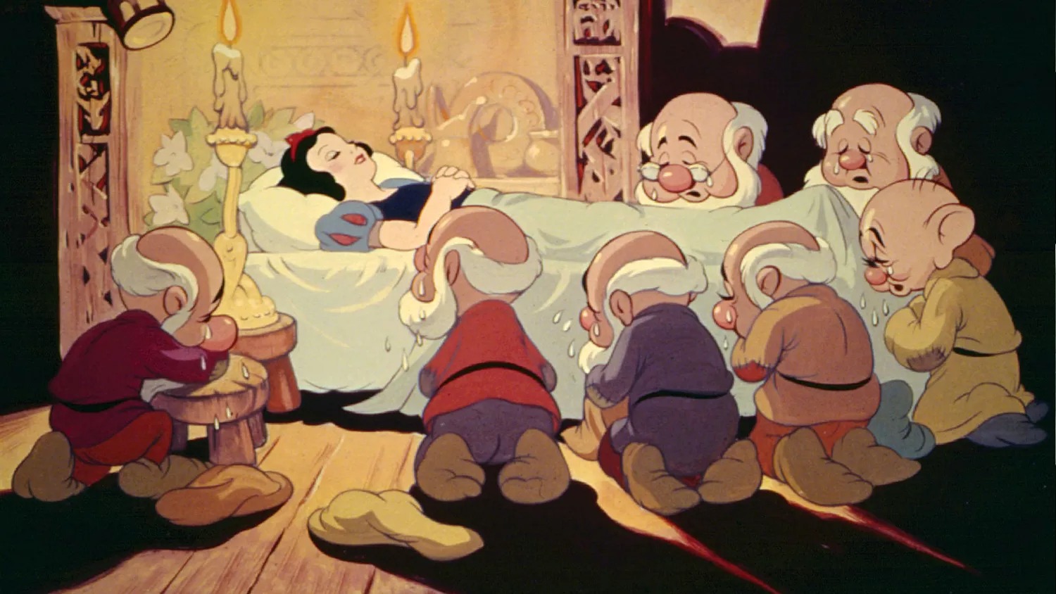 1937年的《白雪公主》劇照。