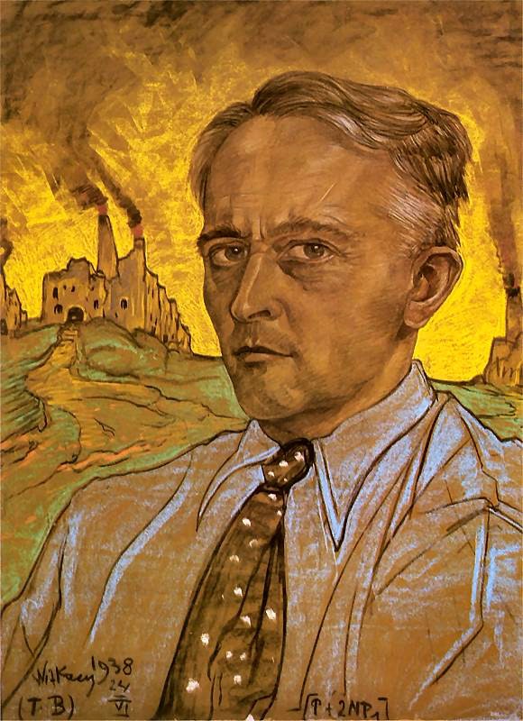 維特卡西自畫像，繪於1938年。