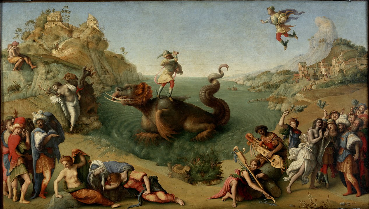 16世紀描繪海怪刻托斯的畫作。