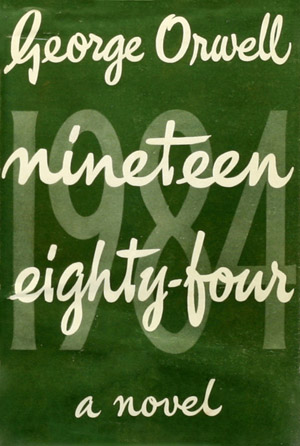 小說《1984》第一版書封。