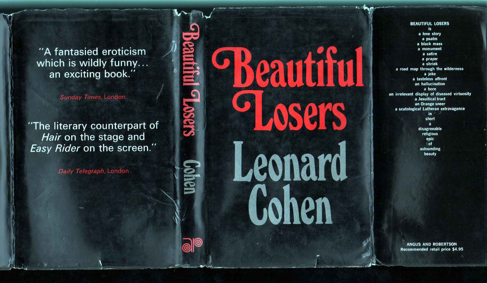 1966年發行《Beautiful Losers》後，決定不再繼續寫其他小說的柯恩毅然決然轉向音樂領域，這也變成他最後一本發行的小說作品。