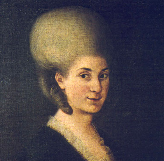 1785年左右的南妮兒，當時她剛剛成婚。