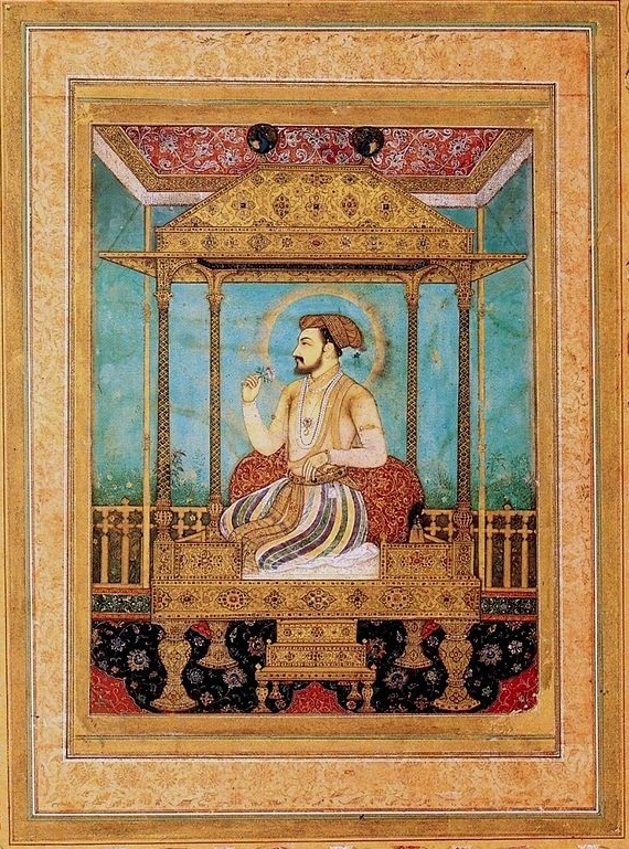 蒙兀兒帝國第五代皇帝沙賈汗與孔雀寶座。