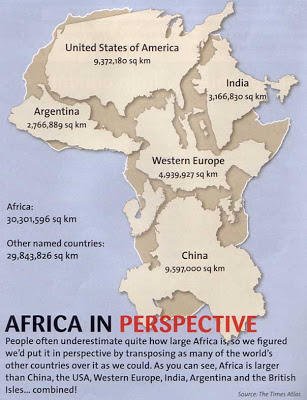 原來非洲這麼大